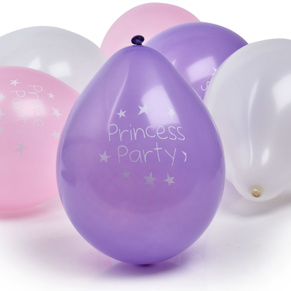 Wilko Princess Party Balloons 6 pack Wilko