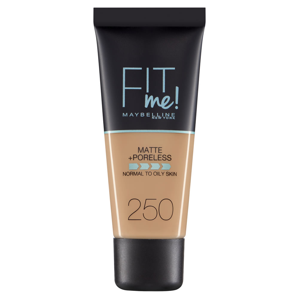 Maybelline Fit Me! Matte and Poreless Foundation Sun Beige 250 30ml Image