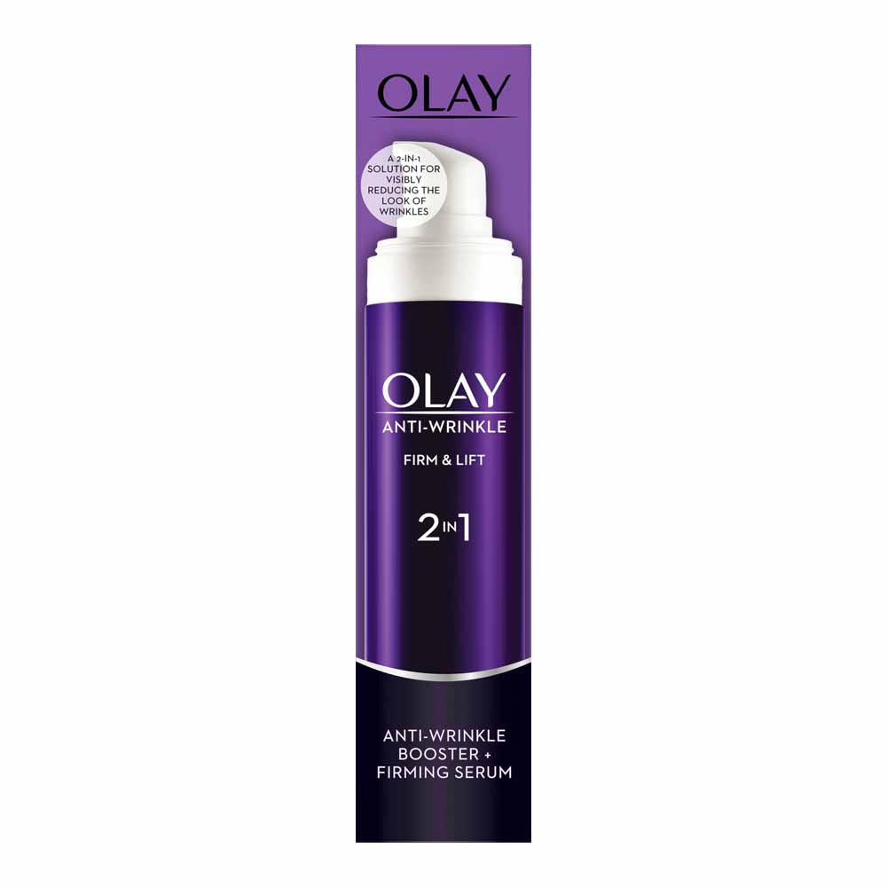 Olay Wrinkle Firm and Lift 2 in 1 Day Cream and Serum 50ml Image 1