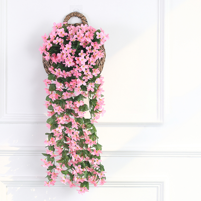 Pink Four-Petal Violet Wall Hanging Image 4