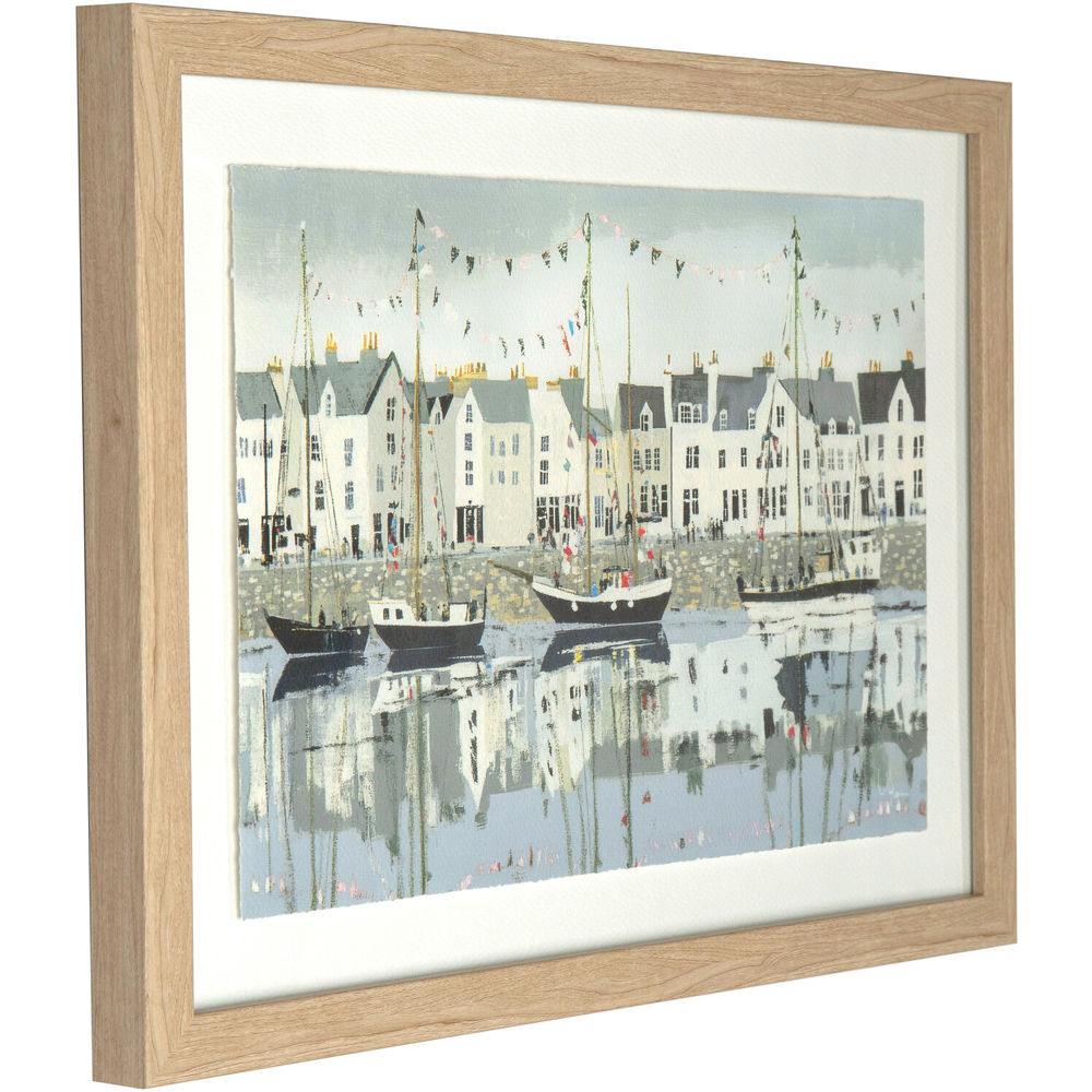Harbour Side Wooden Framed Art Image 3