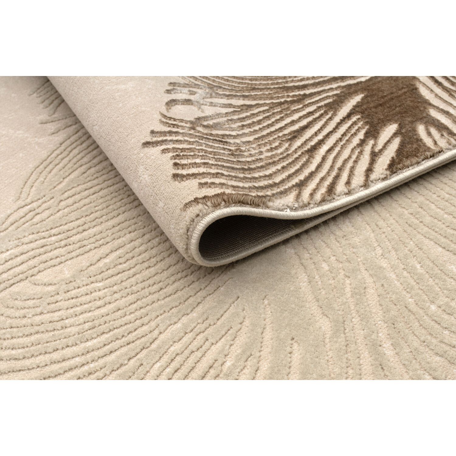 Sunset Feather Rug Neutral 160cm Image 3