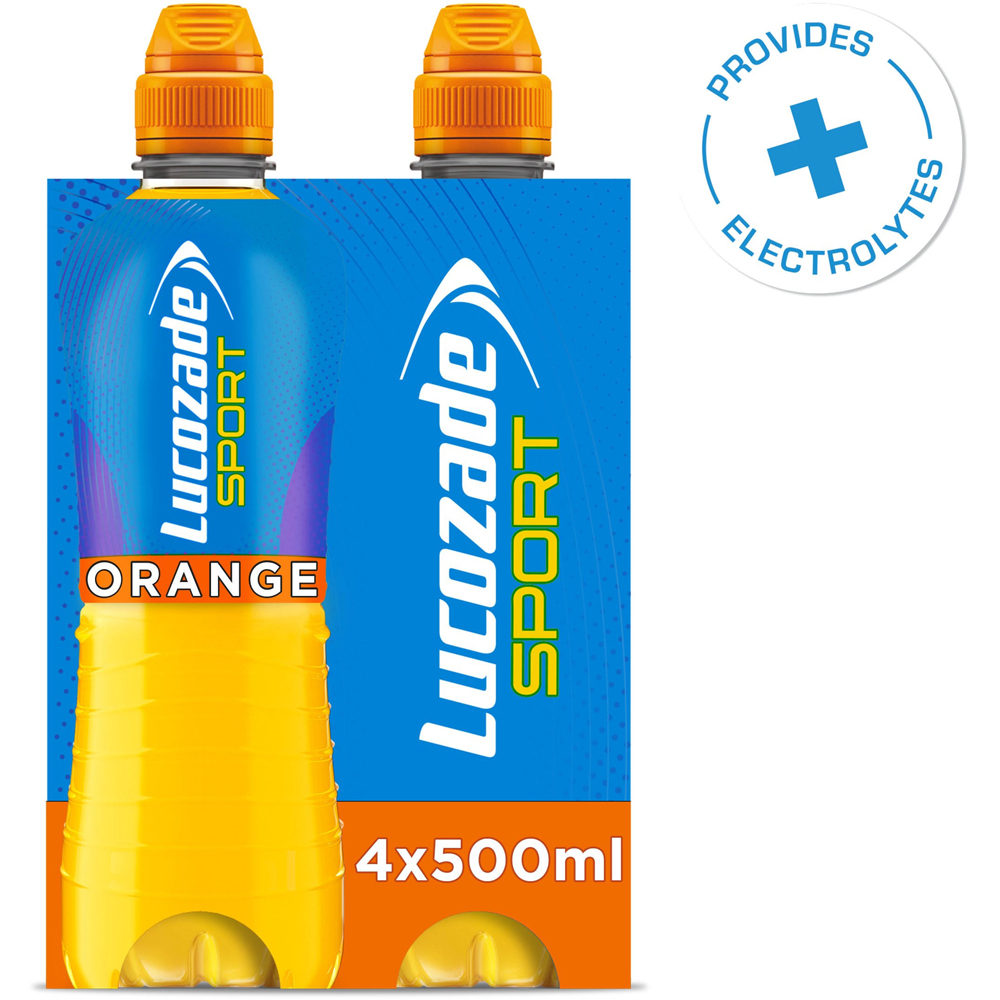 Lucozade Sport Orange 4 x 500ml Image 2