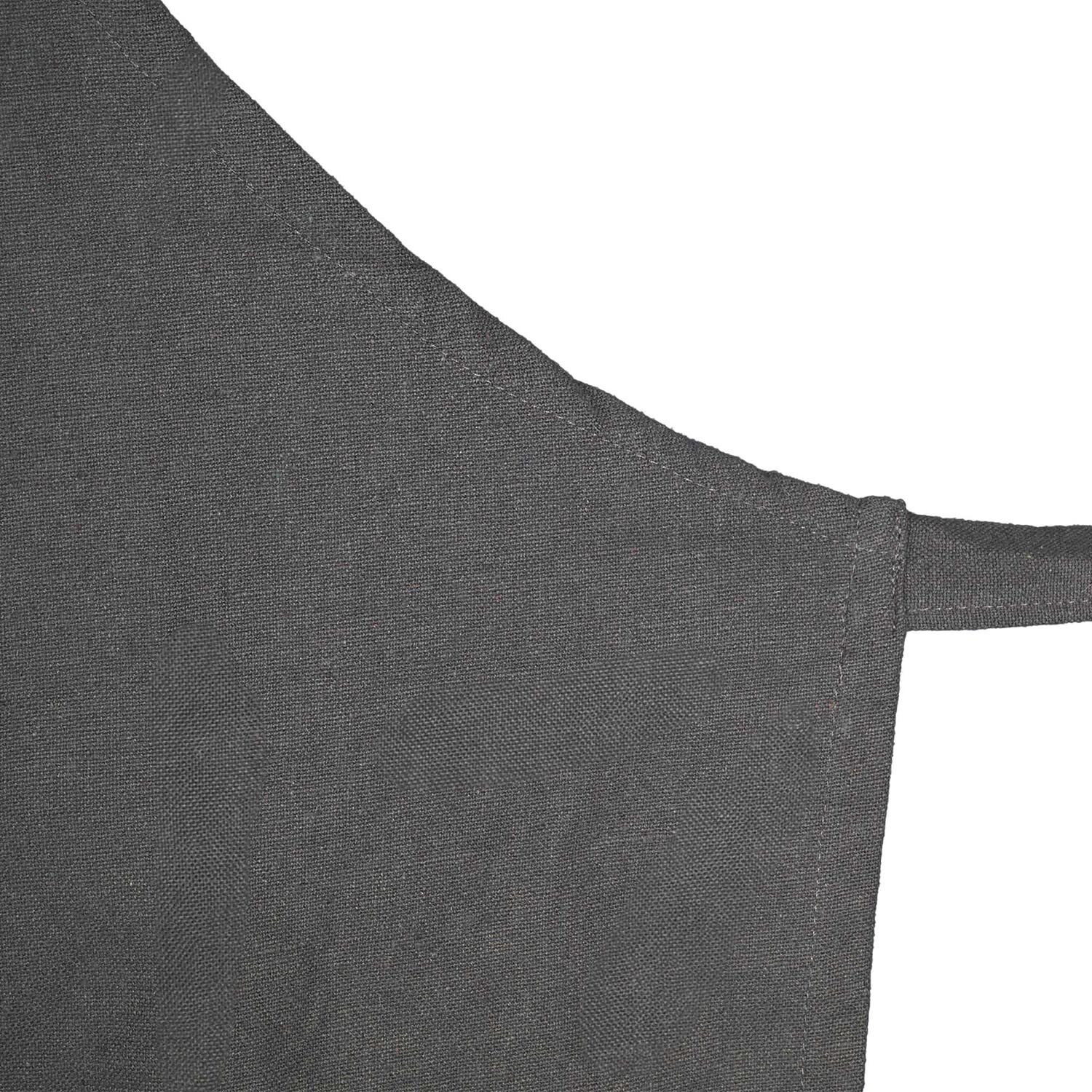 Terry Apron with Pocket - Dark Grey Image 3