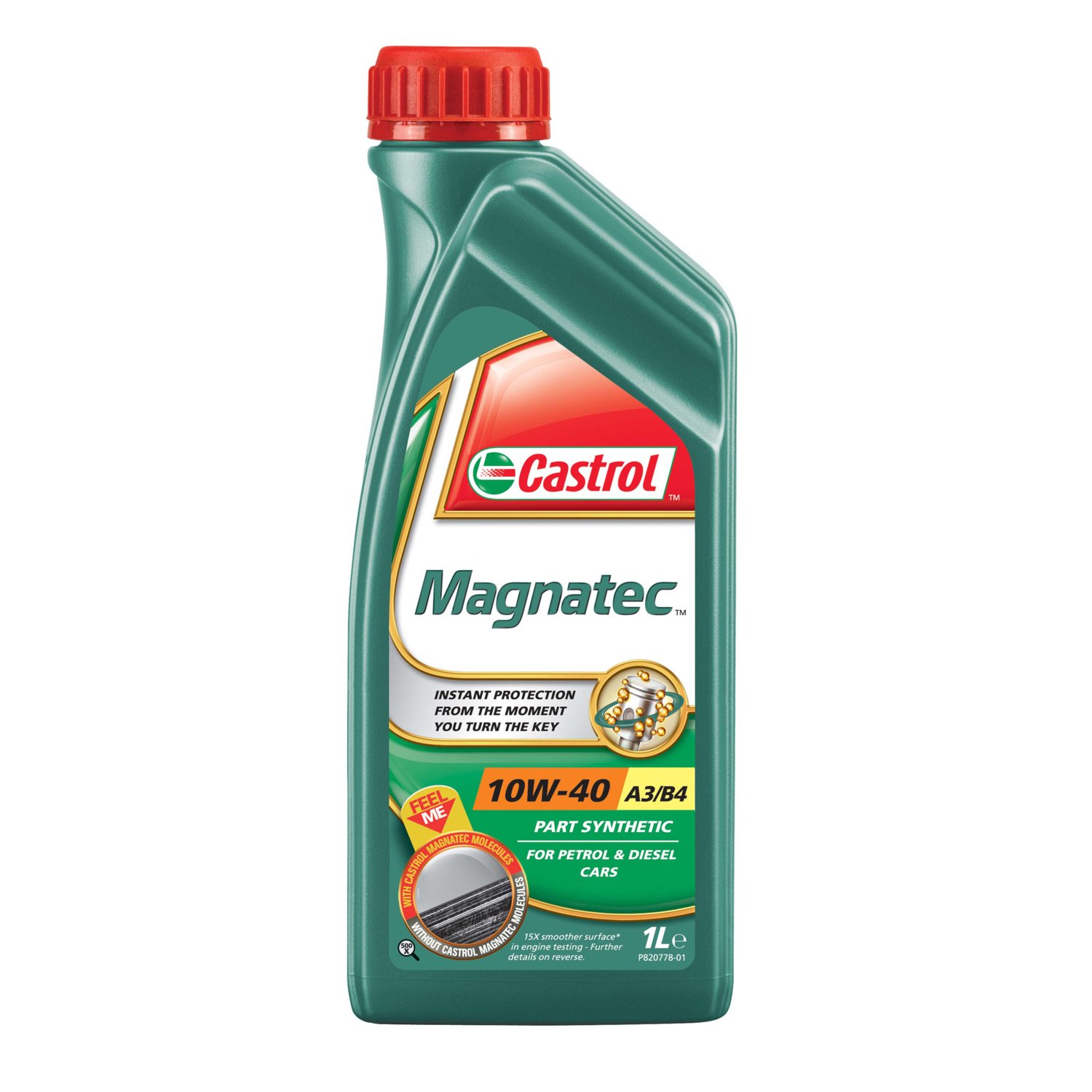 Castrol Magnatec 10W40 A3 B4 Petrol and Diesel - 1l Image