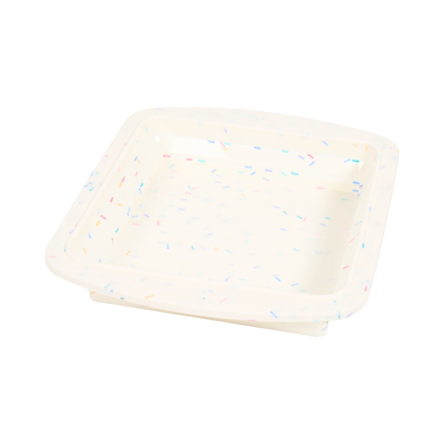 Sprinkles Square Foldable Baking Pan Cream Image 3