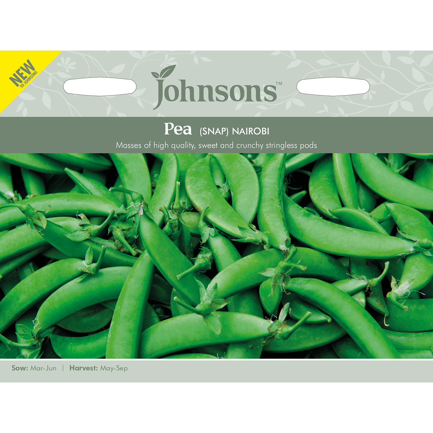 Johnsons Nairobi Snap Pea Seeds Image 2