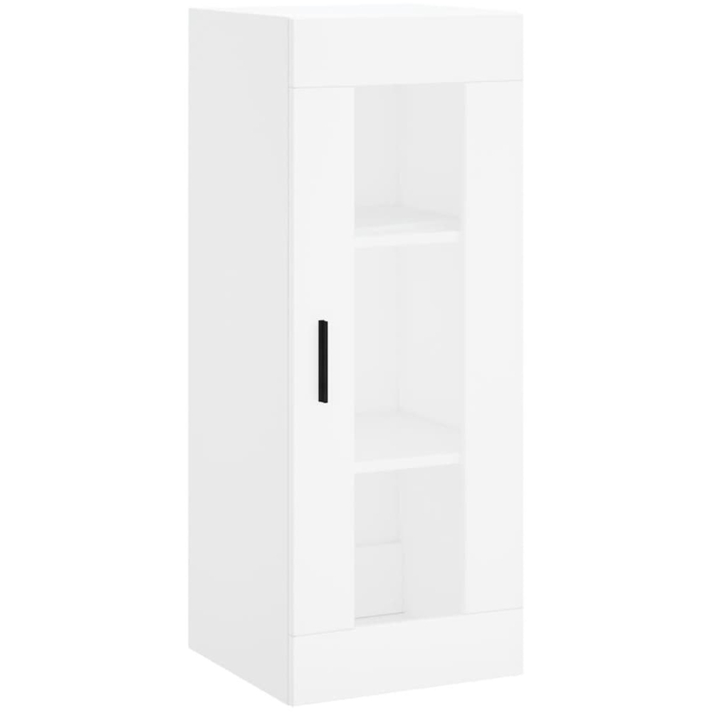 vidaXL Single Door 3 Shelf White Wall Mounted Cabinet Image 2