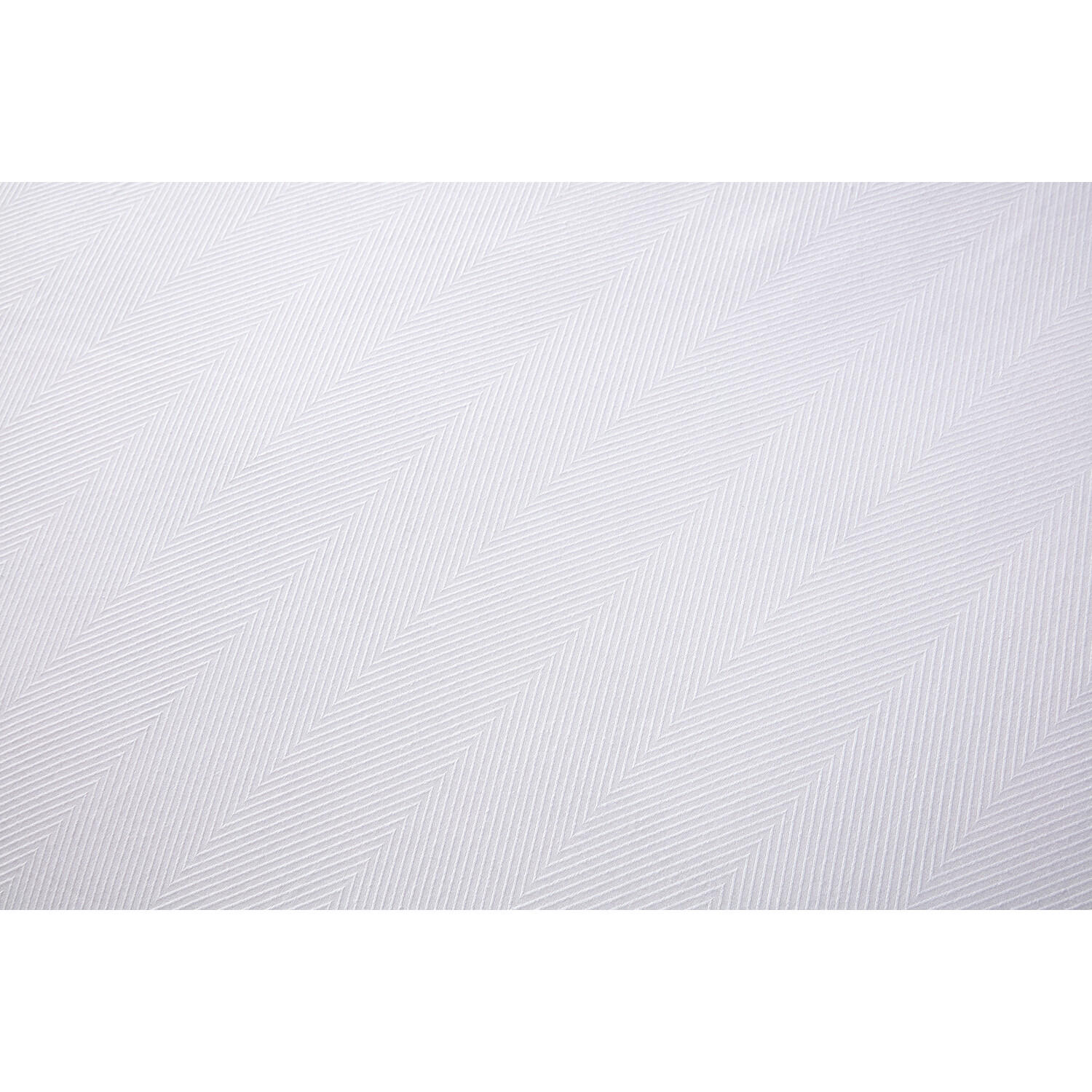 Hampstead Herringbone Stripe Duvet Cover and Pillowcase Set - White / Superking Image 5