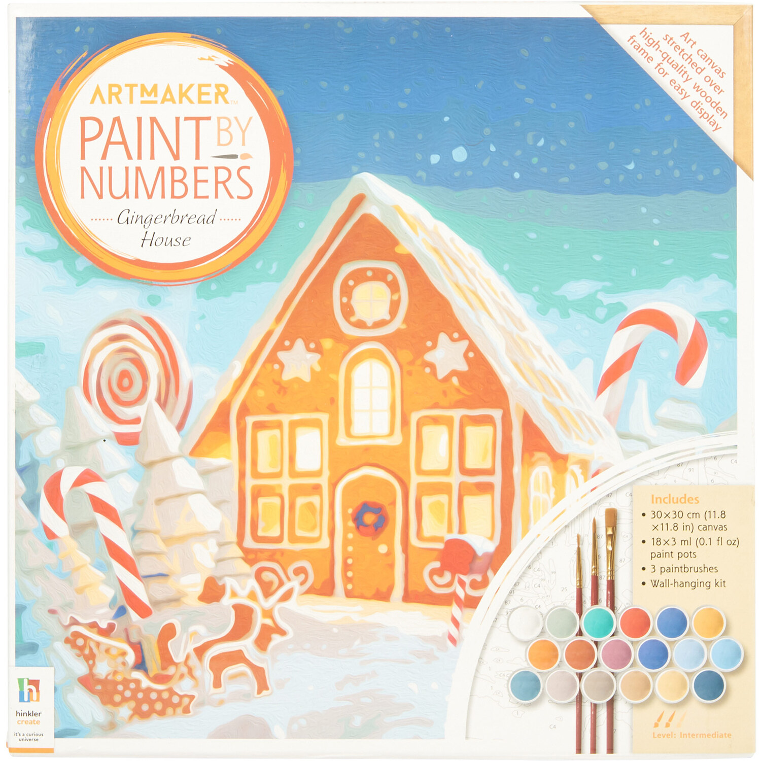 Artmaker Paint by Numbers Gingerbread House Image 1