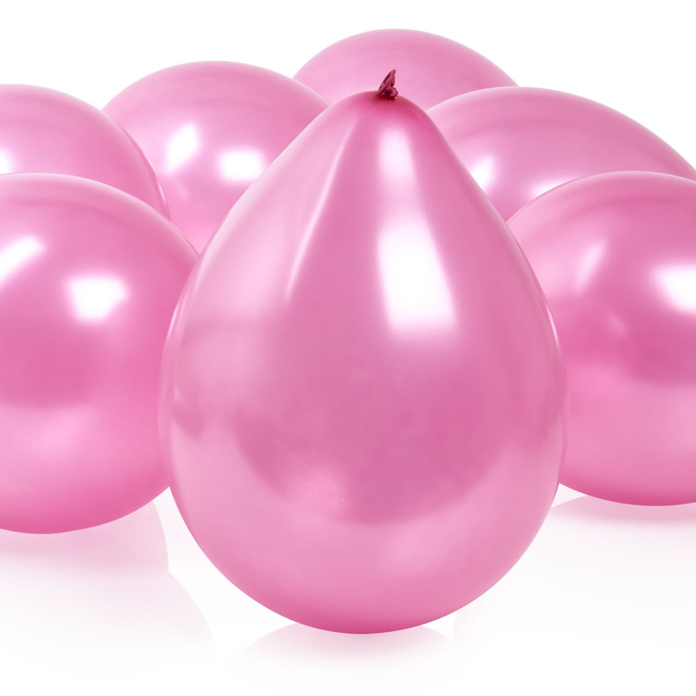 Wilko Pink Balloons 8 pack Image