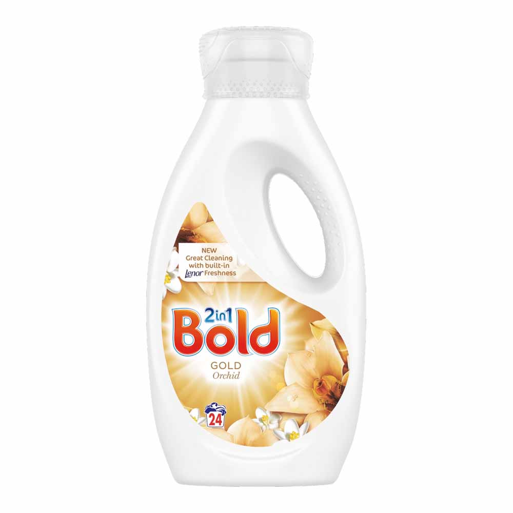 Bold 2in1 Washing Liquid Gold Orchid 840ml 24 Washes Image 2