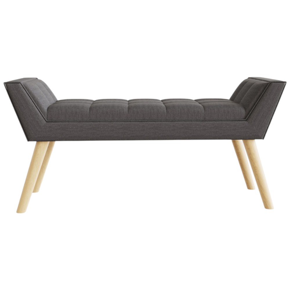 GFW Milan Dark Grey Ottoman Window Seat Image 5