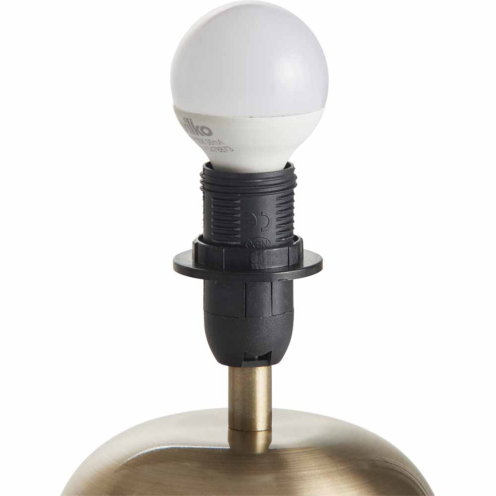 Wilko Brass and Black Touch Lamp Wilko