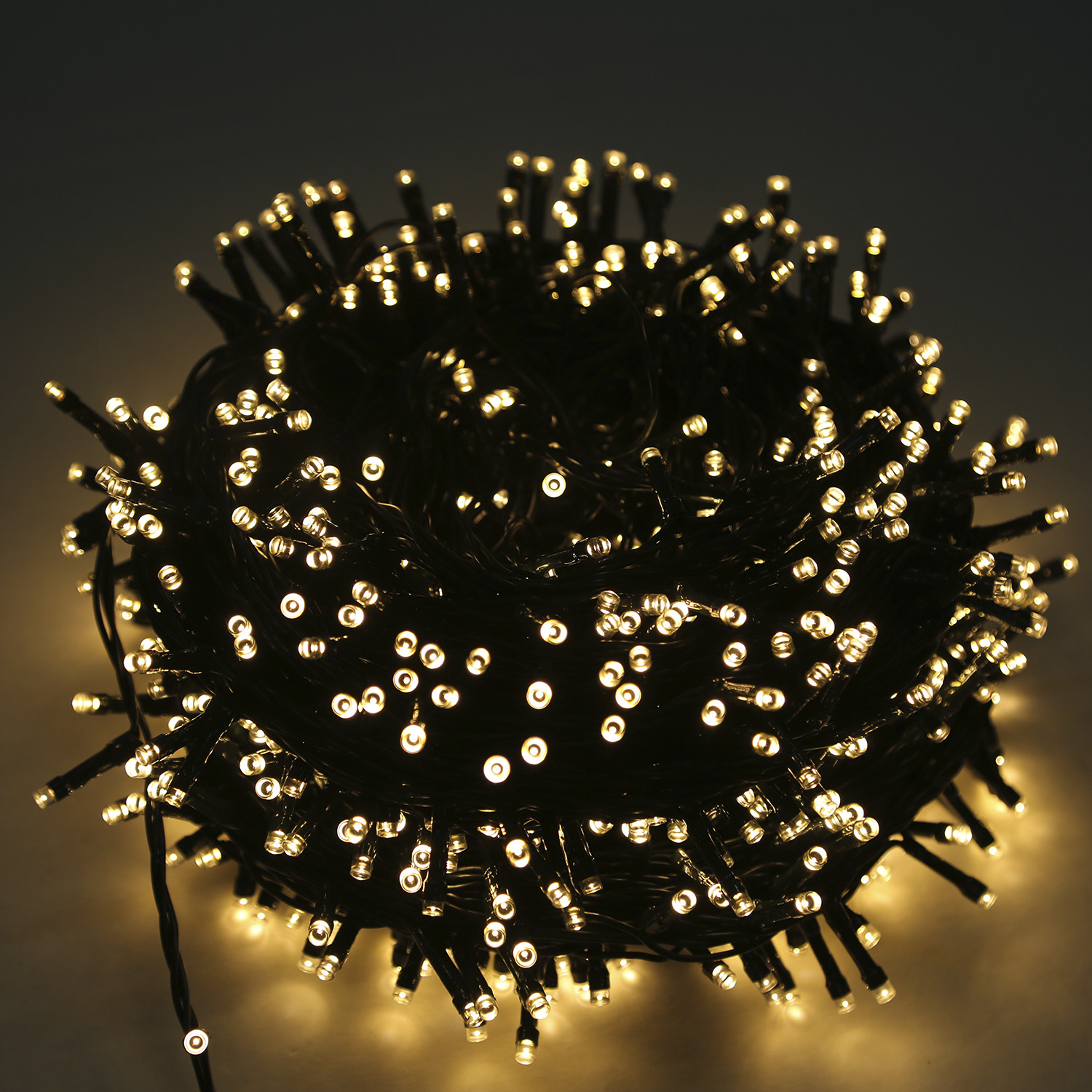Indoor and Outdoor 200 LED Warm White String Lights Image 1