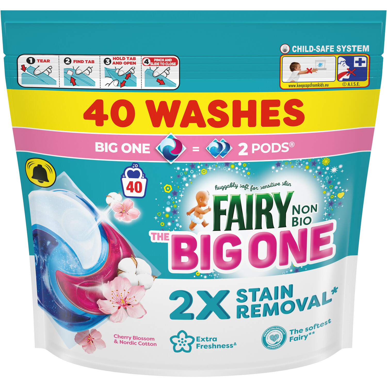 Fairy Big One Pink Pods 40pk Image 2