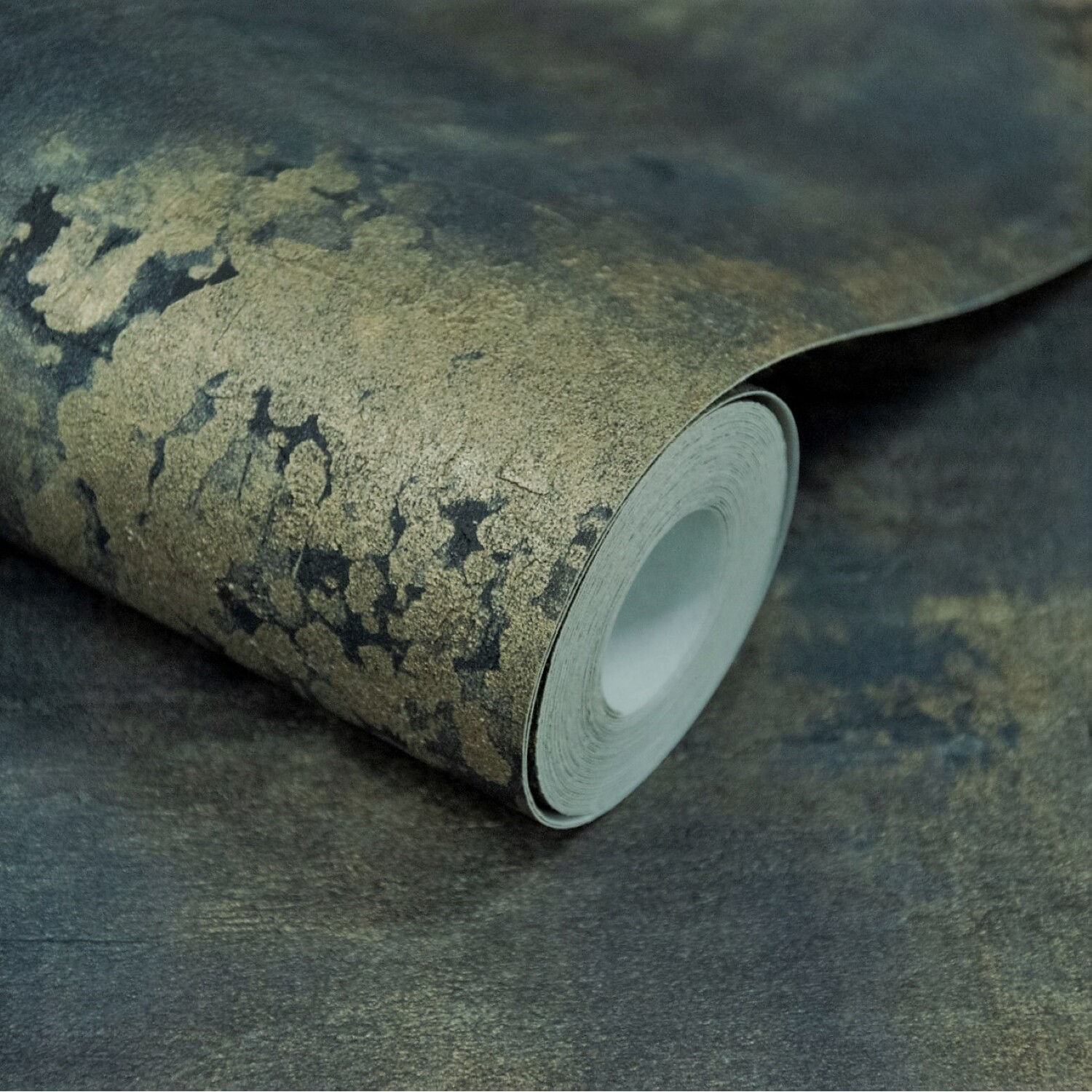 Galvanised Navy Wallpaper - Navy Image 2