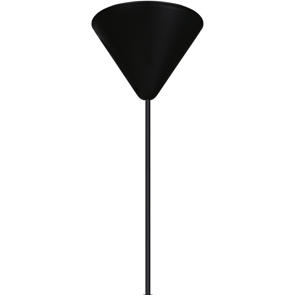 Nordlux Sadie Black Opal Glass Dome Rippled Pendant Light Image 7