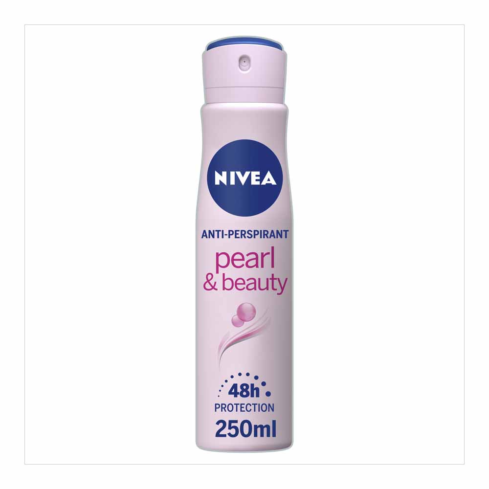 Nivea Pearl and Beauty Anti Perspirant Deodorant 250ml Image 1