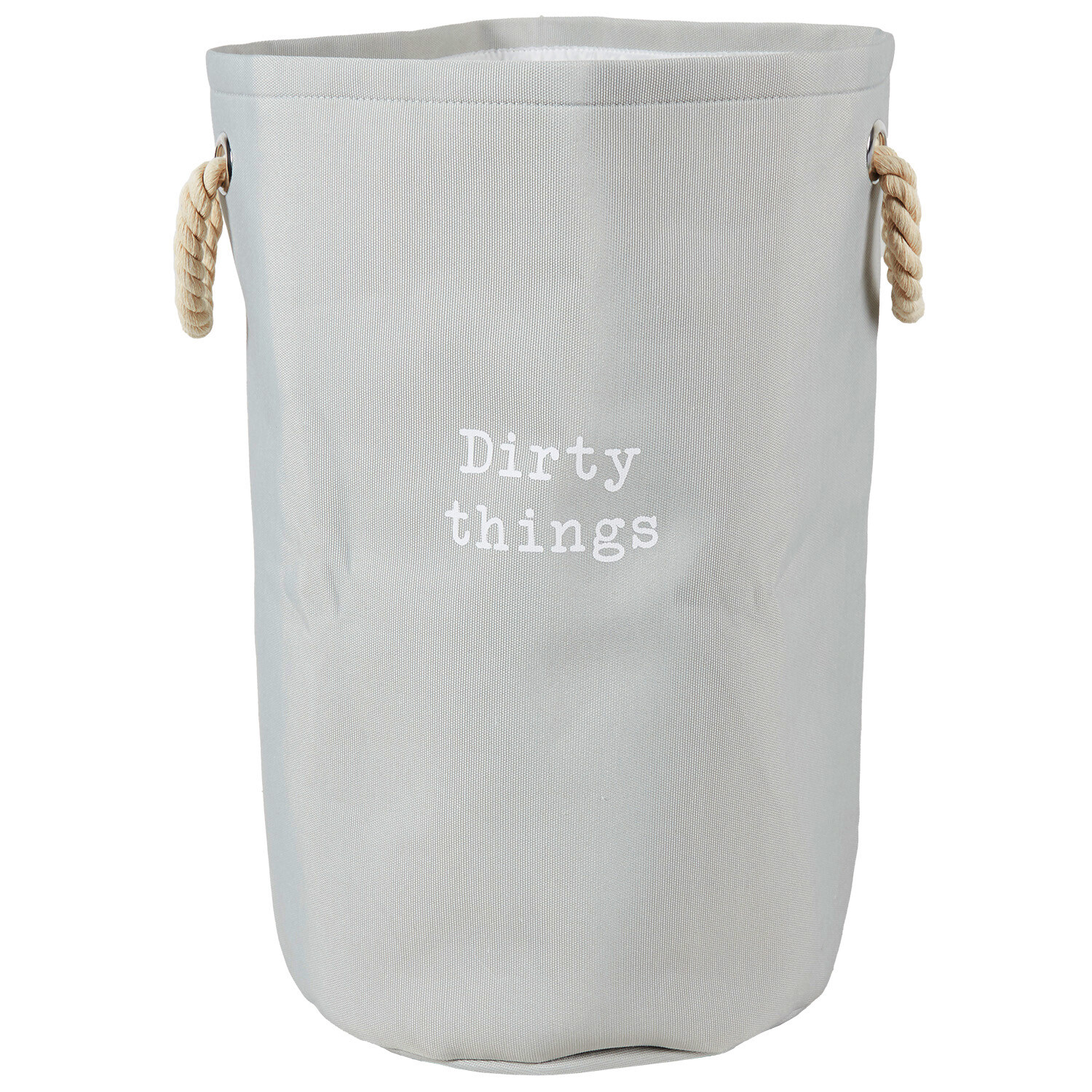 Dirty Things Rope Hamper - Grey Image 1