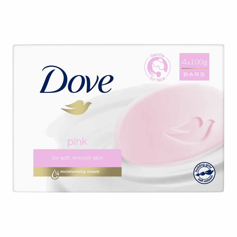 Dove Bar Pink Cream 4 x 100g Image 2