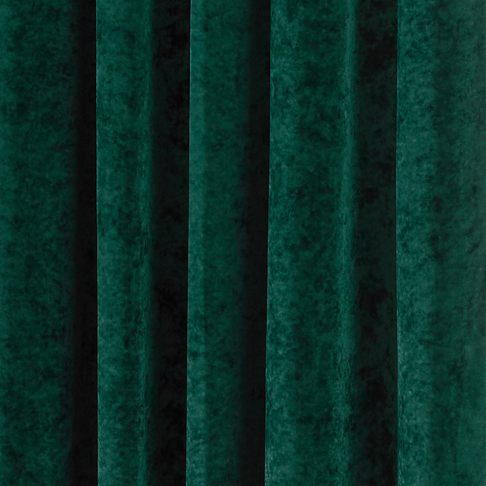 Paoletti Verona Emerald Crushed Velvet Eyelet Curtain 137 x 229cm Image 4