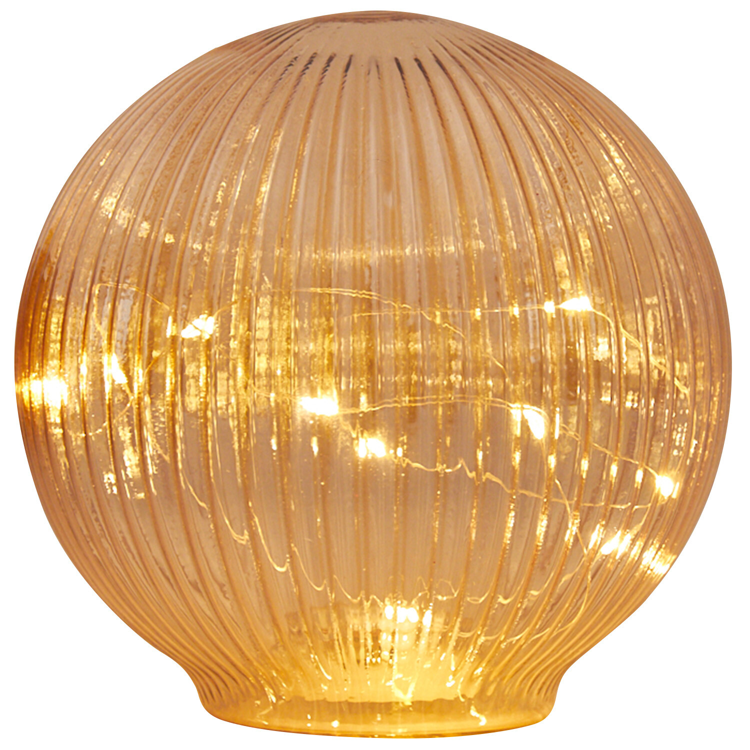 LED Amber Glass Ball - Amber Image 2