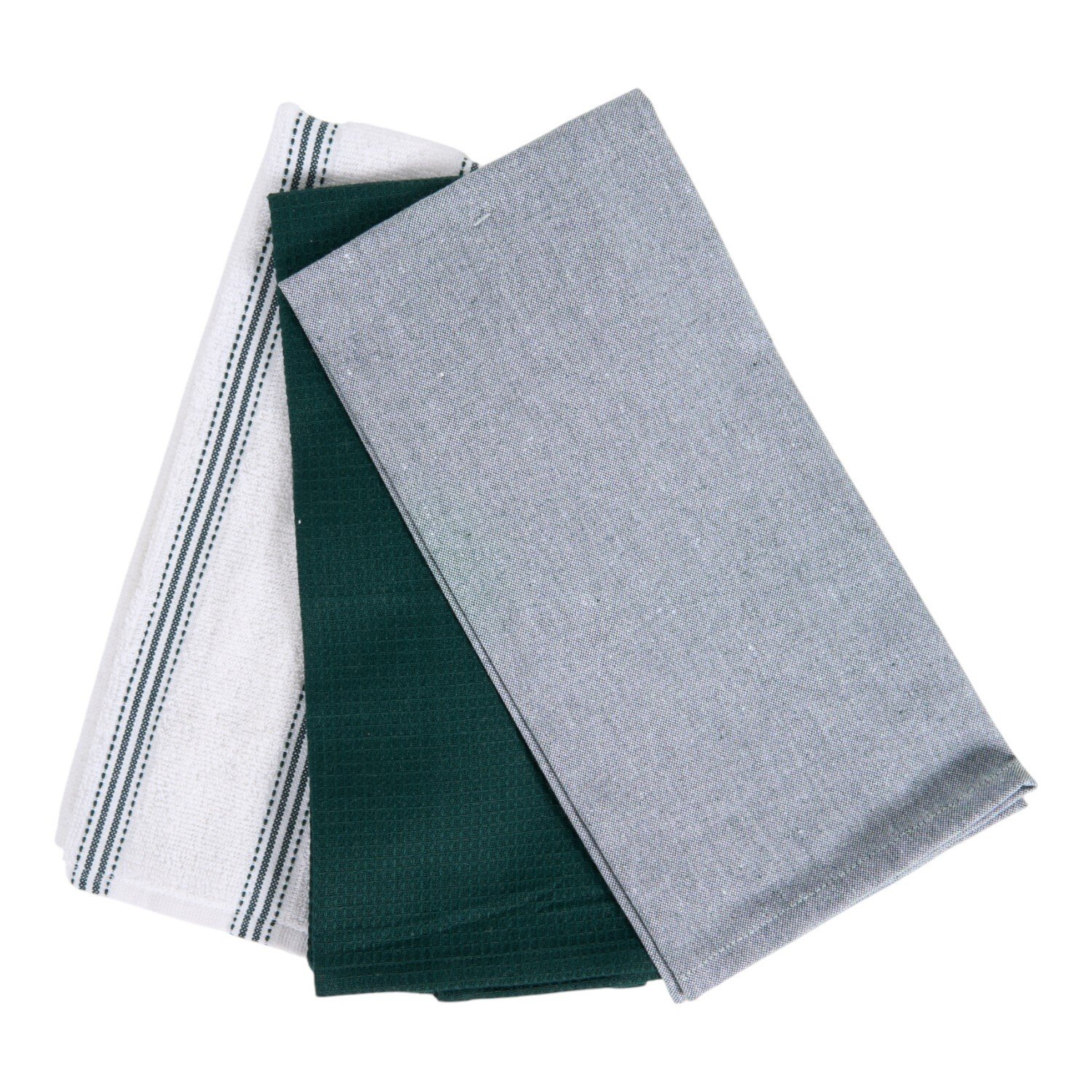 Pack of 3 Teatowels Grey Image 1