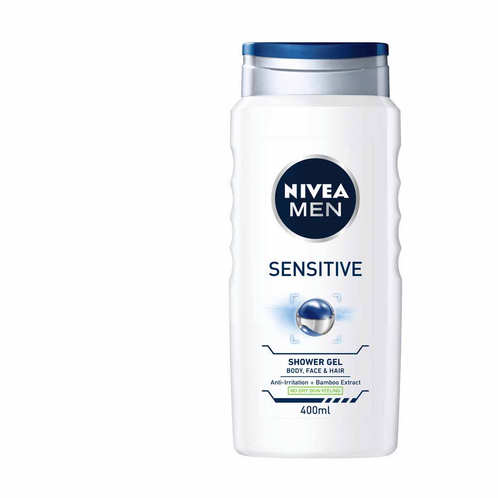 Nivea Men Sensitive 3 in 1 Shower Gel 400ml Image