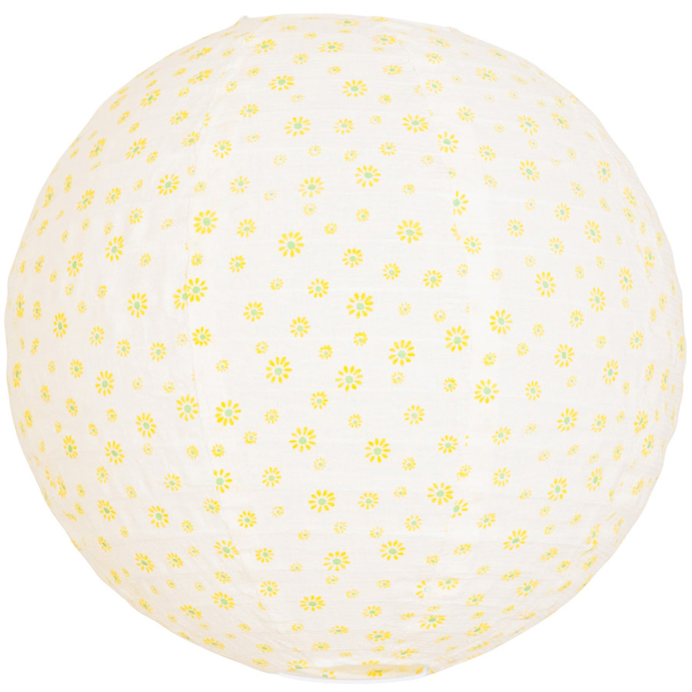 ValueLights Annie Natural Ditsy Floral Globe Ball Lamp Shade Image 1