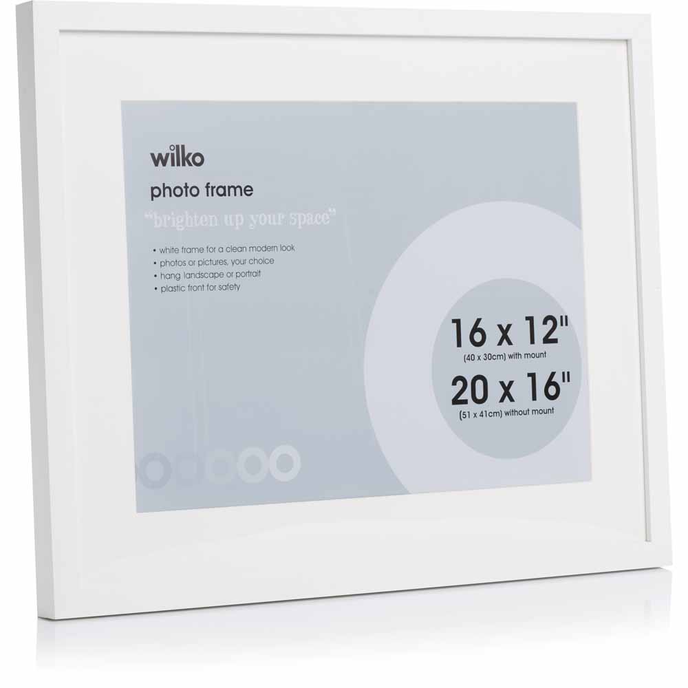 Wilko White Photo Frame 20 x 16 Inch 3 Pack Image 3