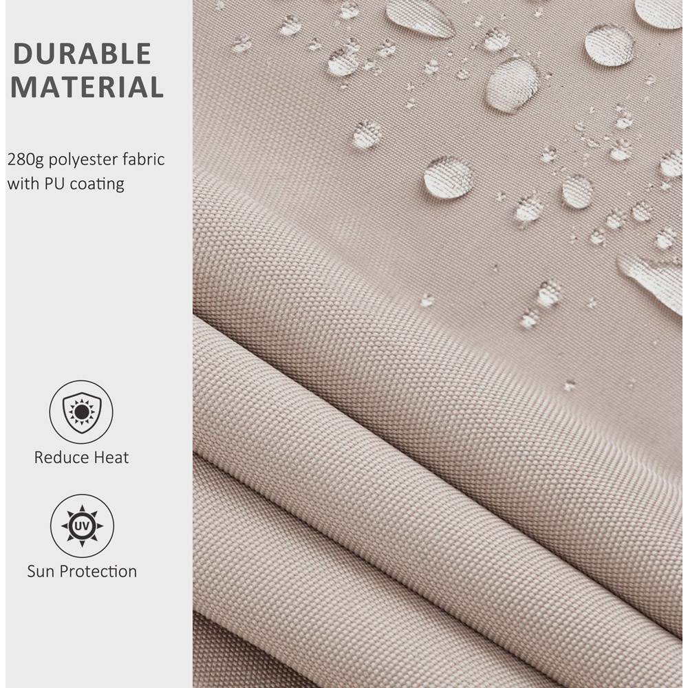 Outsunny Cream White Manual and Electric Retractable Awning 3.5 x 2.5m Image 6