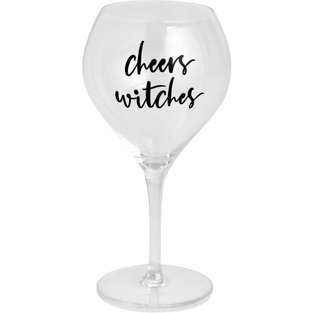 Wilko Cheers Witches Glass Image