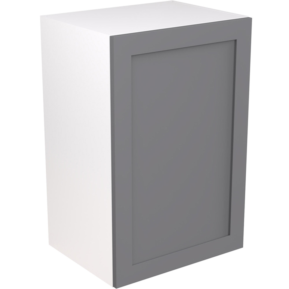Kitchen Kit Shaker Matt Light Grey Boiler Housing Wall Kitchen Cabinet Flatpack 900mm Image 1