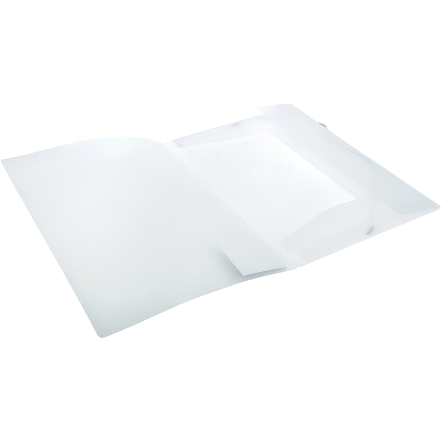 Recycled PP Elasticated Folder - White Image 3