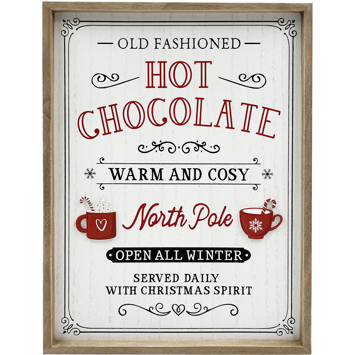 Traditional Hot Chocolate Framed Sign Image 1