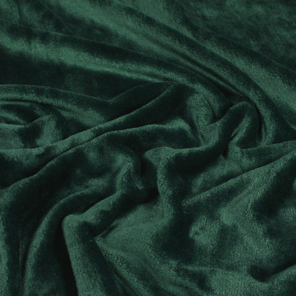 furn. Harlow Emerald Green Fleece Throw 140 x 180cm Image 2