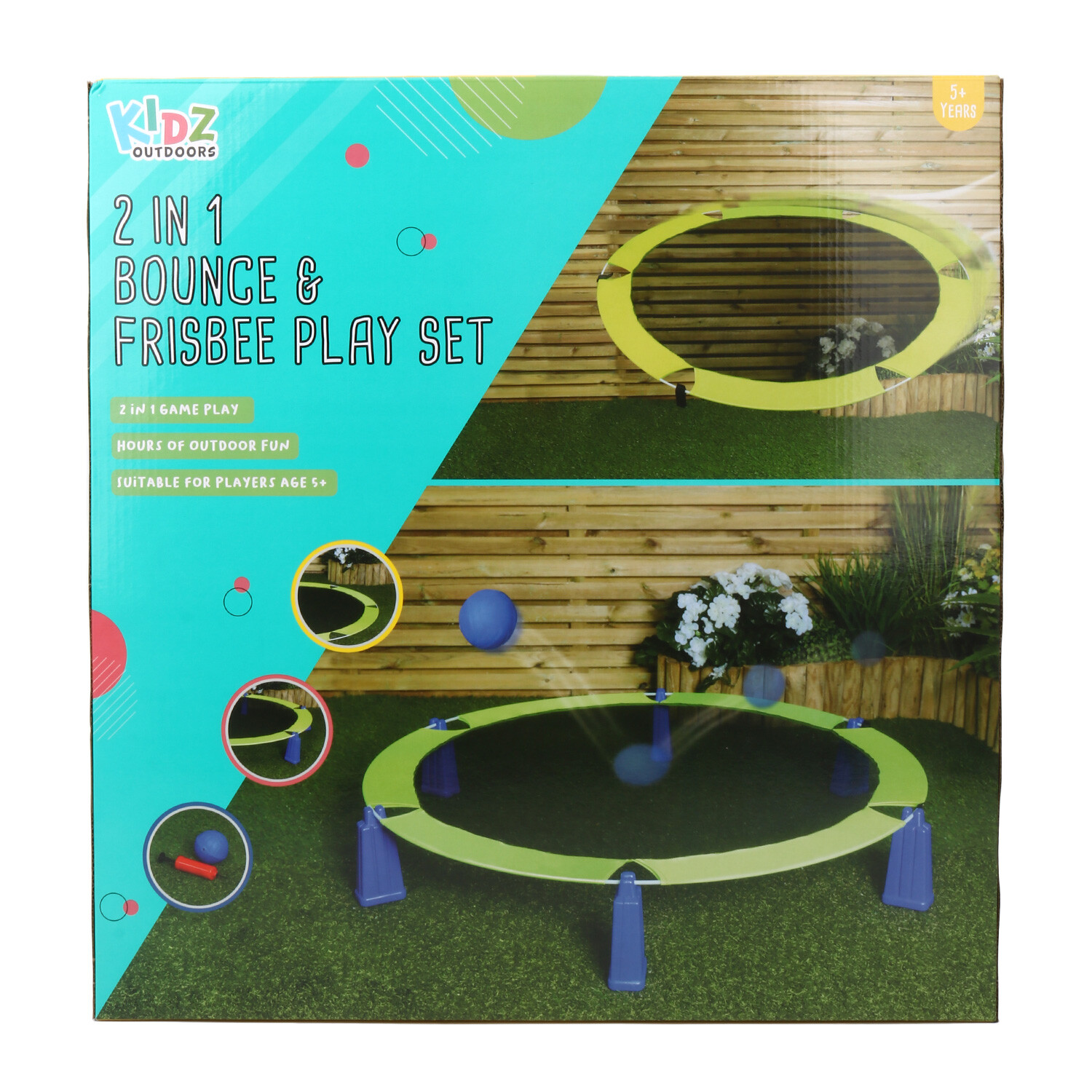 2-in-1 Bounce and Frisbee Set - Blue Image 2