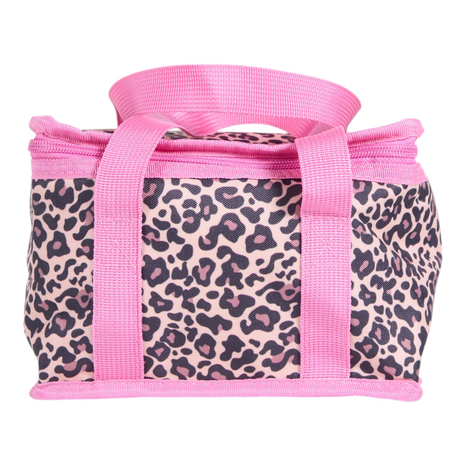 Leopard Insulated Lunch Bag Pink Image 2