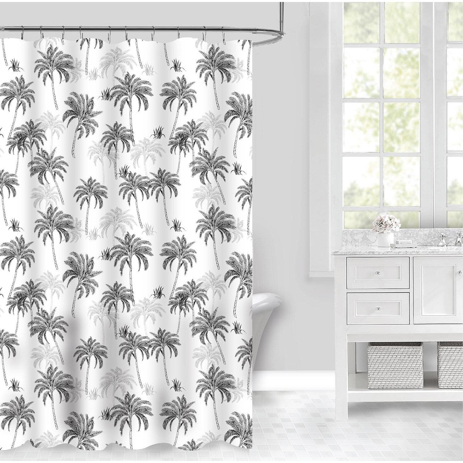 Palm Tree Shower Curtain Image