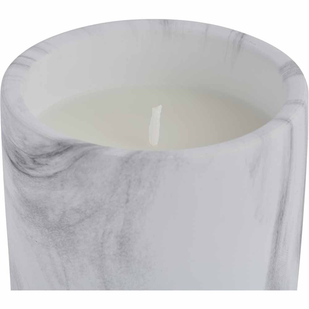 Wilko Marble Effect Candle Wilko