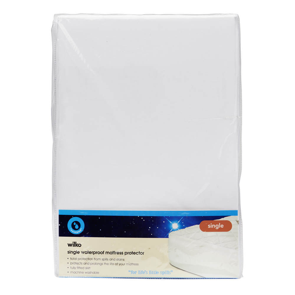 Wilko Single Waterproof Mattress Protector Image 1