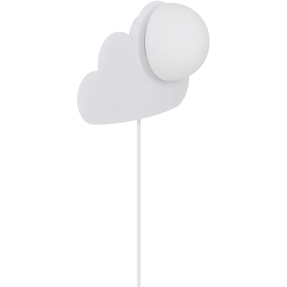 Nordlux Skyku Cloud White Opal Glass Shade Wall Light Image 3