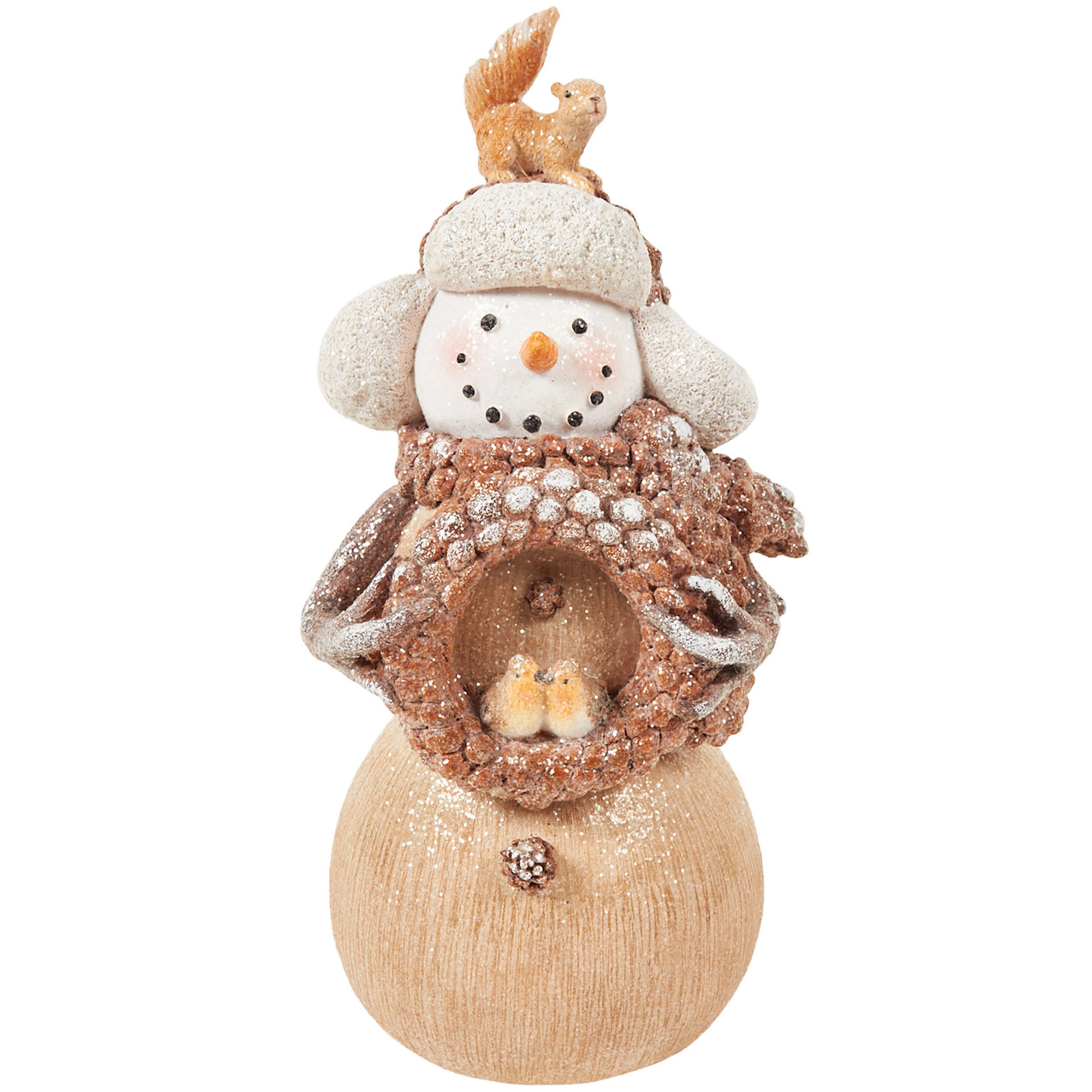 Woodland Snowman Decoration - Natural Image 4
