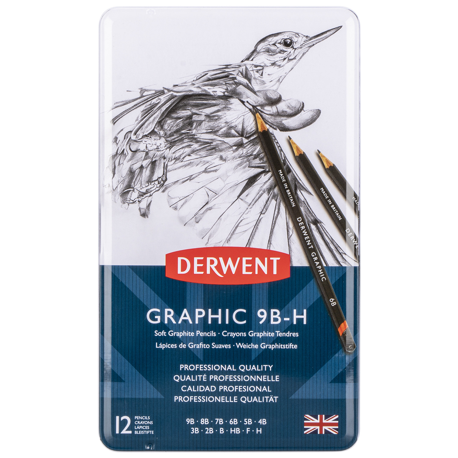 Pack of 12 Derwent Graphic Sketching Pencils Image 1