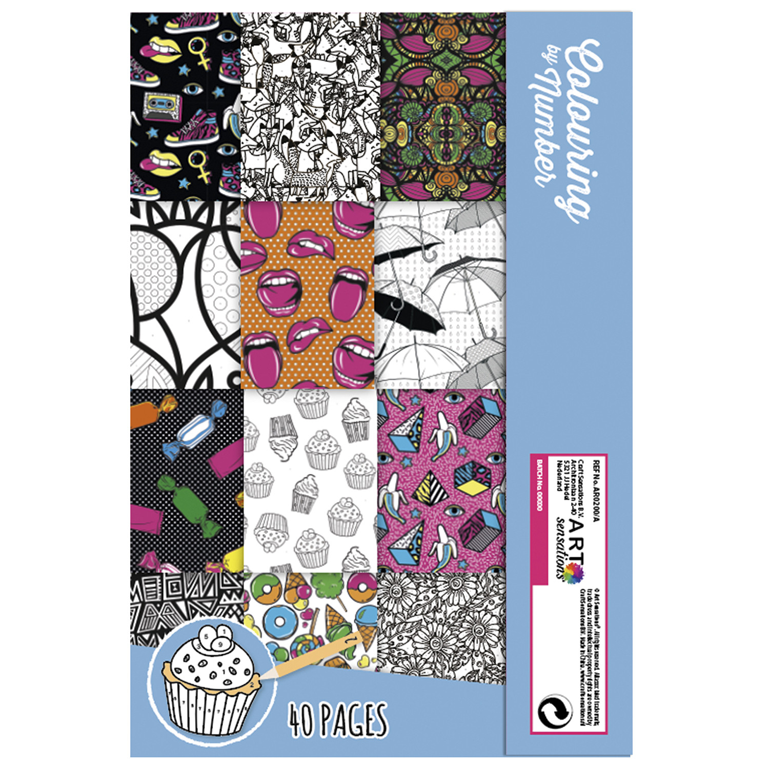 Single CRAFT Sensations Colouring By Number Book in Assorted styles Image 3