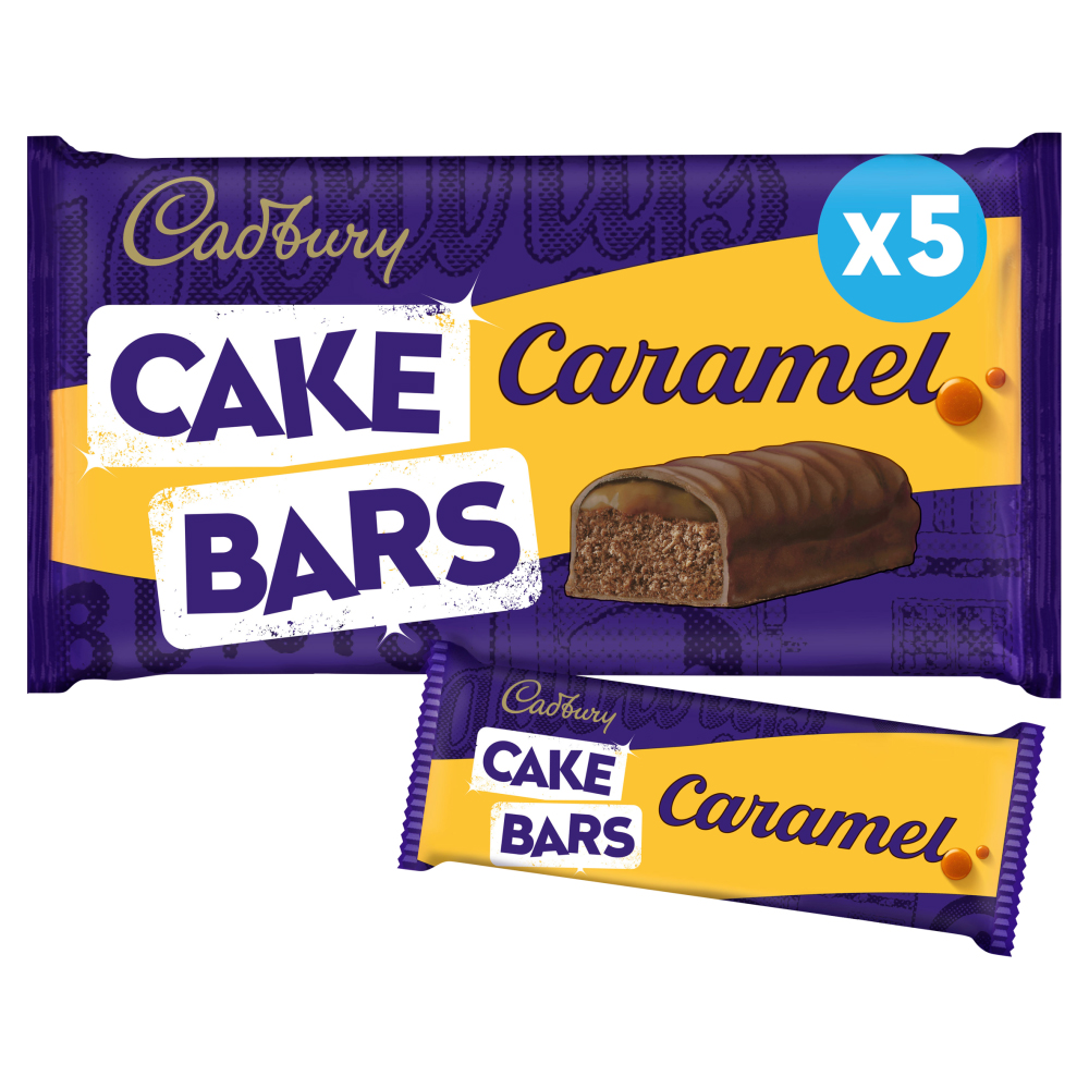 Cadbury Caramel Cake Bars 5 Pack Image 2