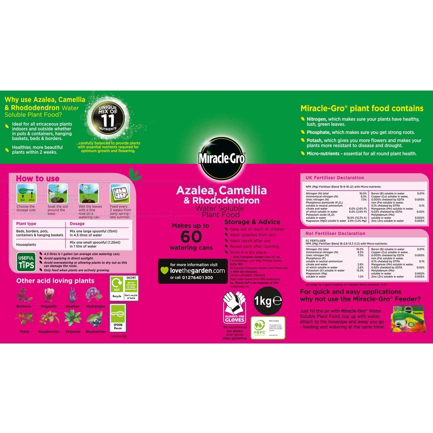 Miracle Gro Ericaceous Plant Food Image 2