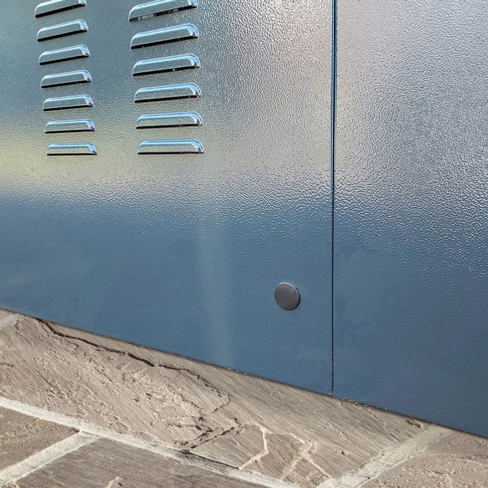 Asgard Centurion 5x 14ft Double Door Grey High Security Apex Motorcycle Garage Image 9