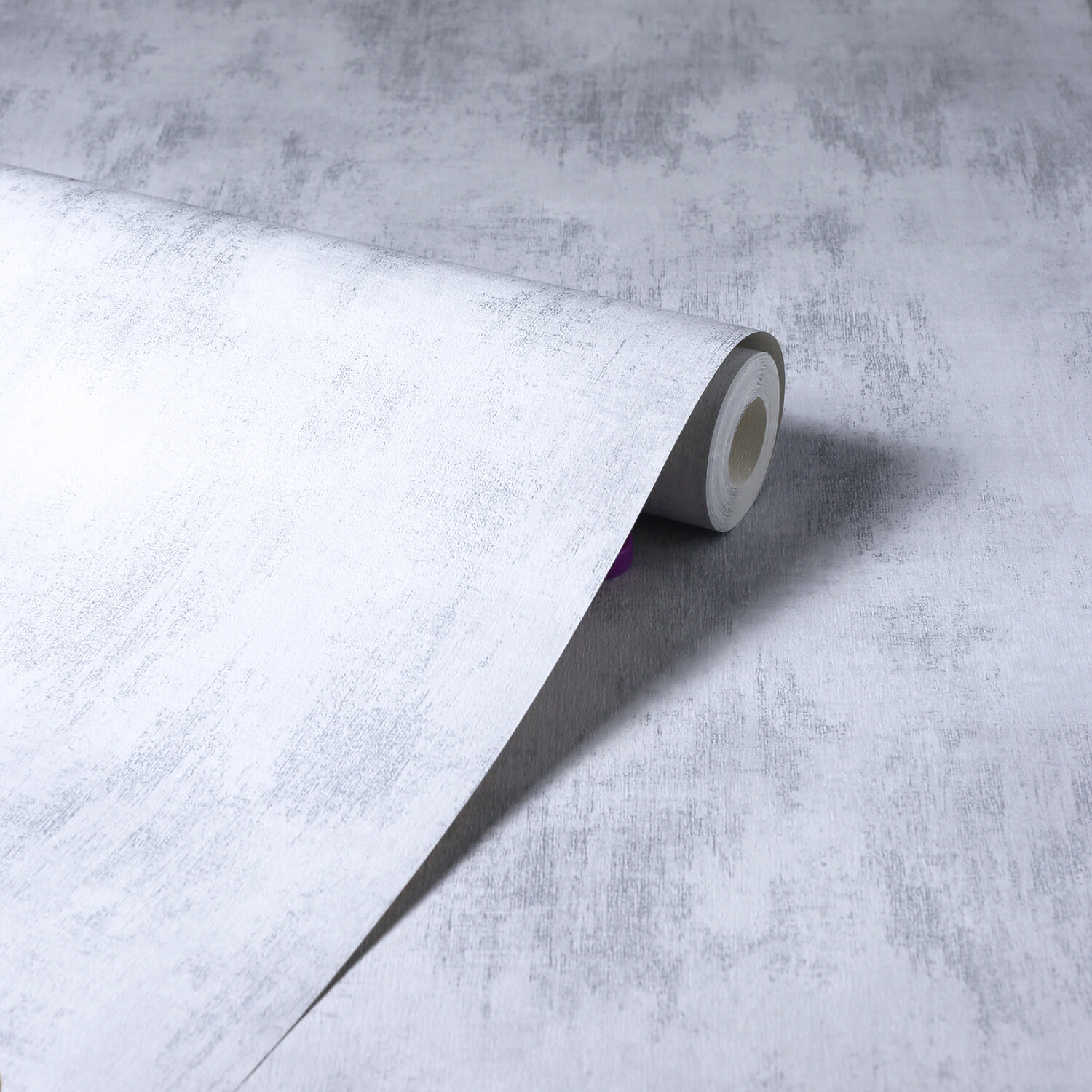 Brushed Textured Wallpaper - Grey Image 5